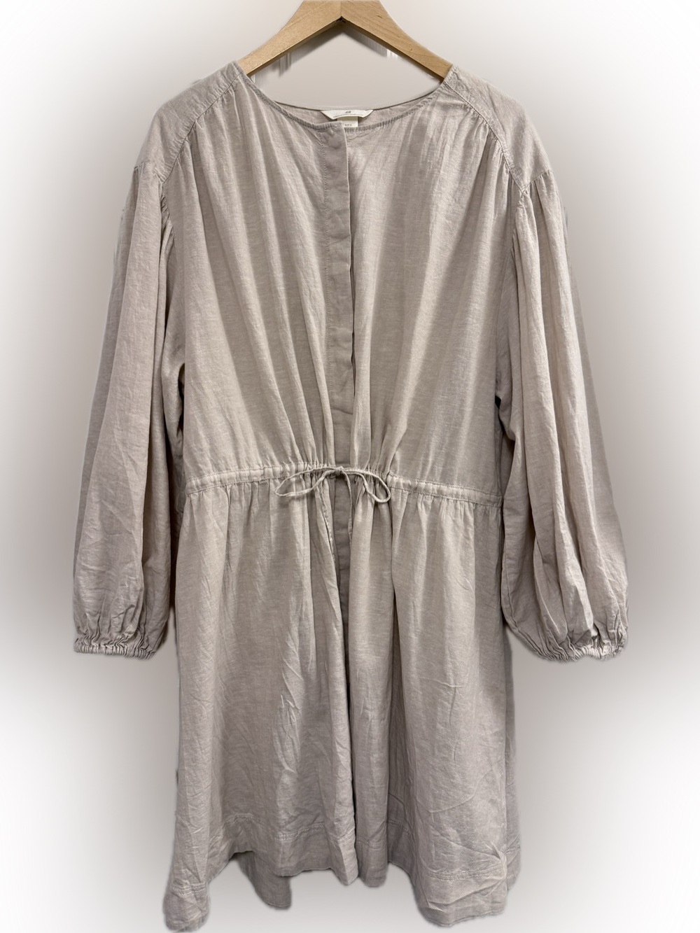 Linen Cotton Tunic puffy sleeves